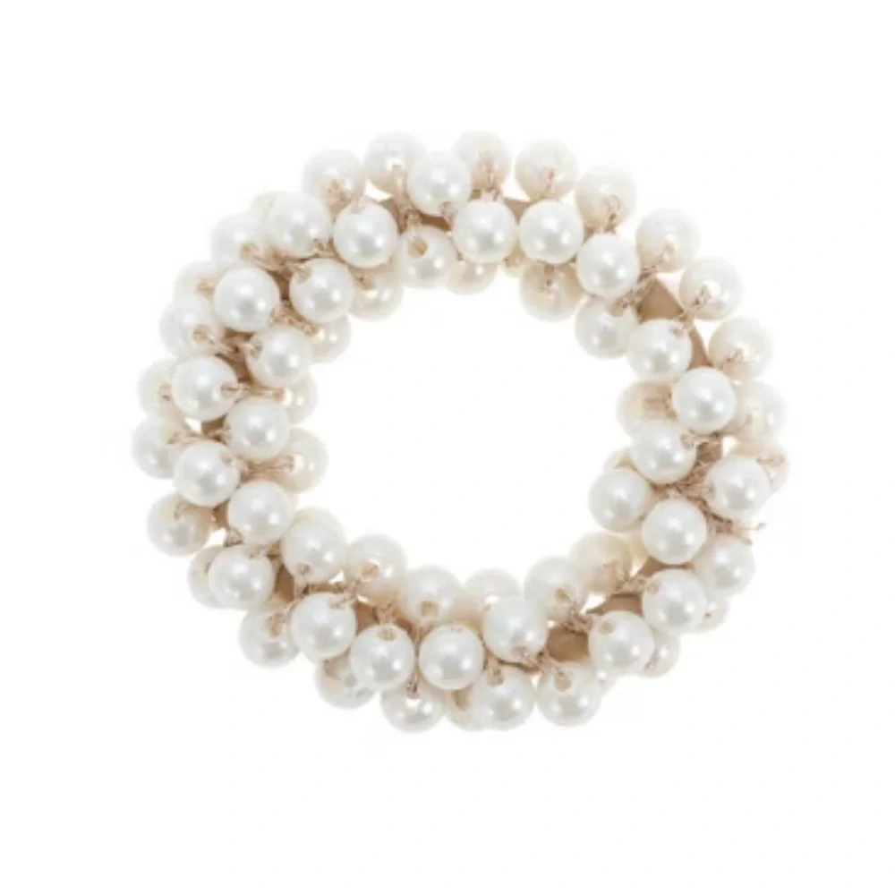Elegant Pearl Beaded Hair Tie